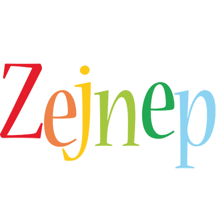 Zejnep birthday logo