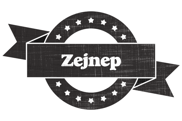 Zejnep grunge logo