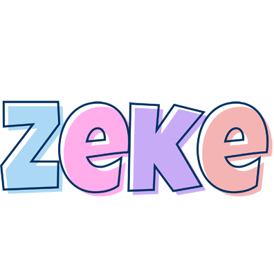 Zeke pastel logo