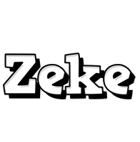 Zeke snowing logo