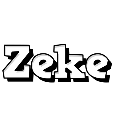 Zeke snowing logo
