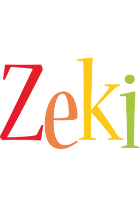 Zeki birthday logo