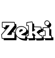 Zeki snowing logo