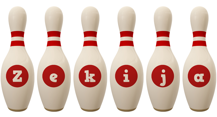 Zekija bowling-pin logo