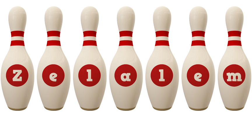 Zelalem bowling-pin logo