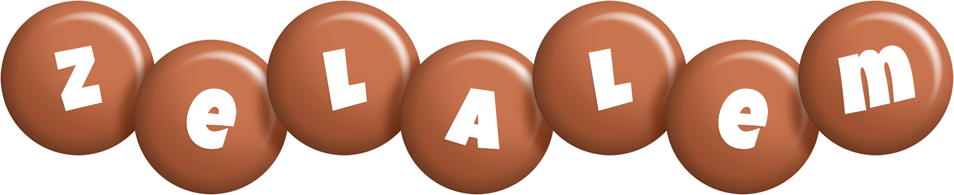 Zelalem candy-brown logo