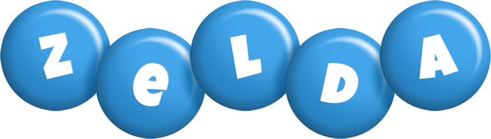 Zelda candy-blue logo