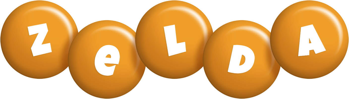 Zelda candy-orange logo