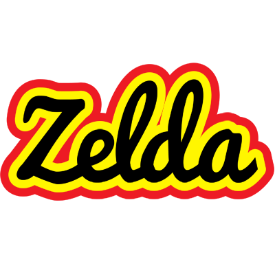 Zelda flaming logo
