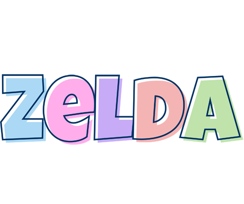 Zelda pastel logo