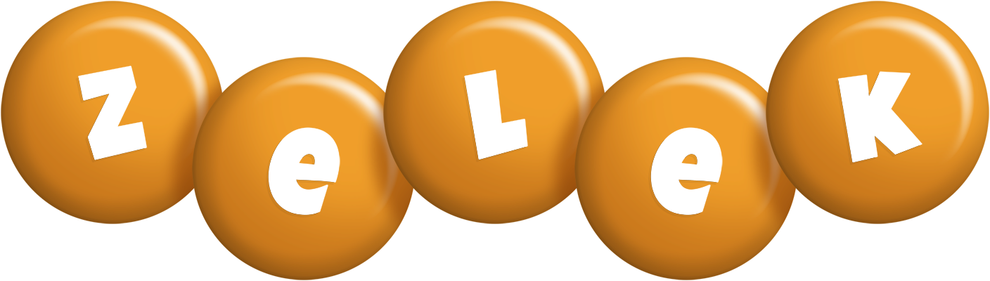 Zelek candy-orange logo