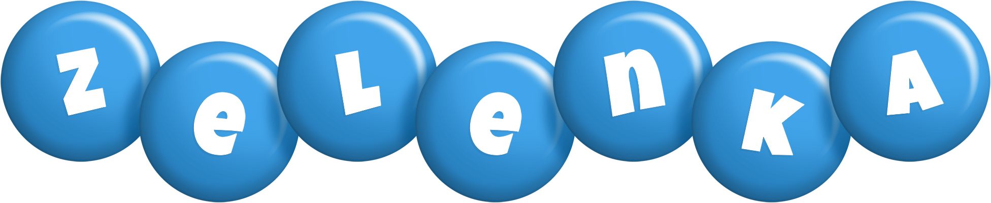 Zelenka candy-blue logo