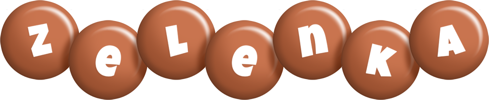 Zelenka candy-brown logo