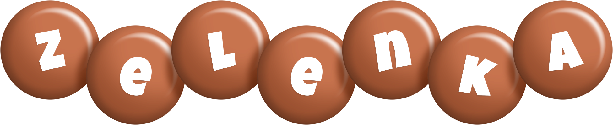 Zelenka candy-brown logo