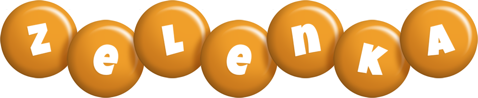 Zelenka candy-orange logo