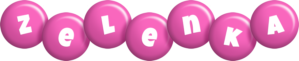 Zelenka candy-pink logo