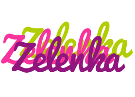 Zelenka flowers logo