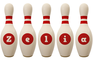 Zelia bowling-pin logo