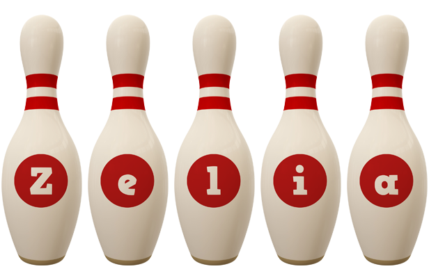 Zelia bowling-pin logo