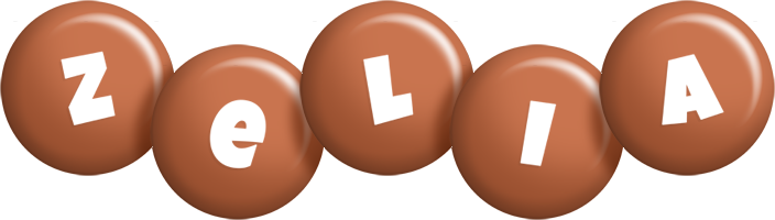 Zelia candy-brown logo