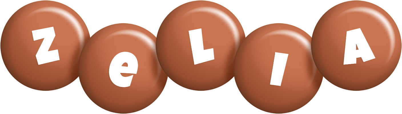 Zelia candy-brown logo