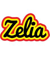 Zelia flaming logo
