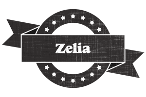 Zelia grunge logo