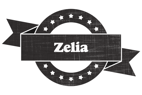 Zelia grunge logo