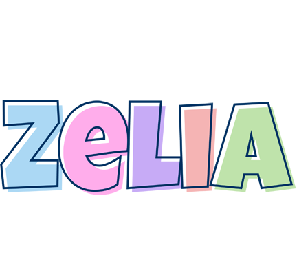 Zelia pastel logo
