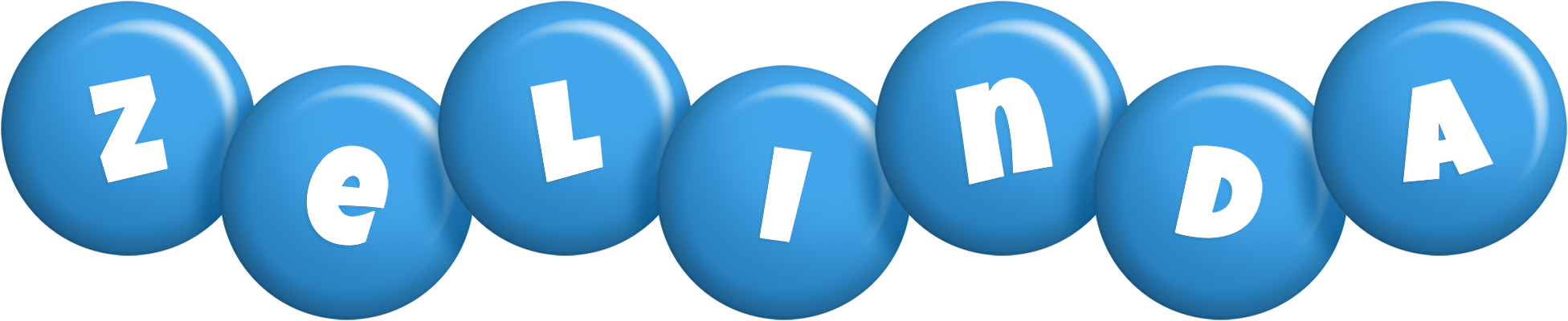 Zelinda candy-blue logo
