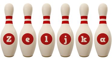 Zeljka bowling-pin logo
