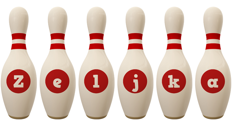 Zeljka bowling-pin logo