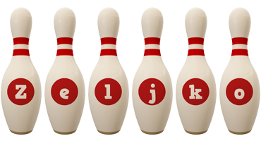 Zeljko bowling-pin logo