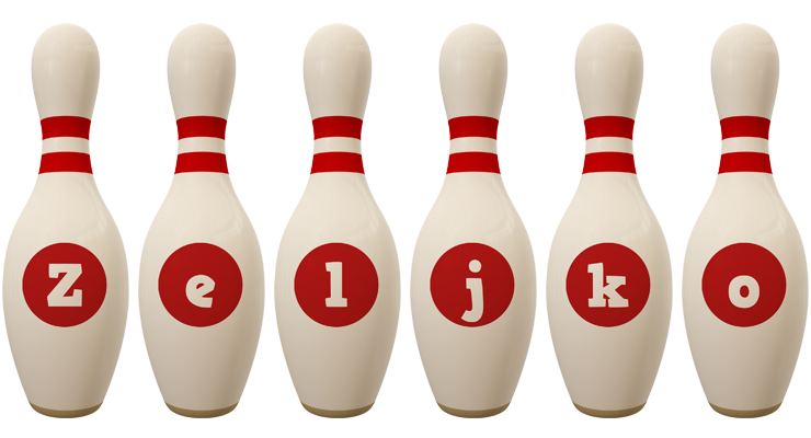 Zeljko bowling-pin logo