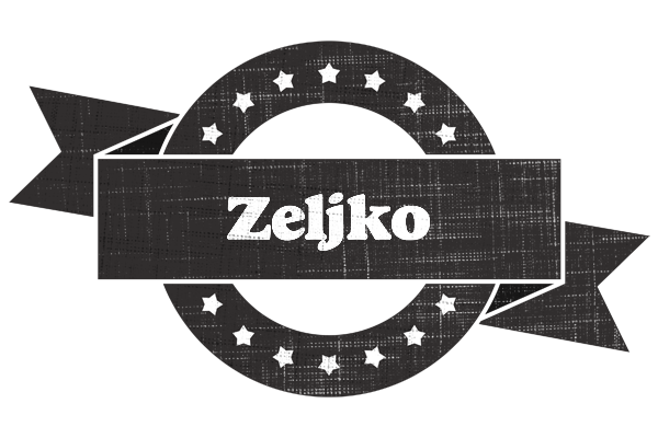 Zeljko grunge logo