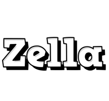 Zella snowing logo