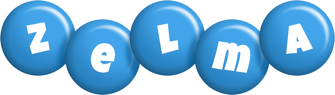 Zelma candy-blue logo