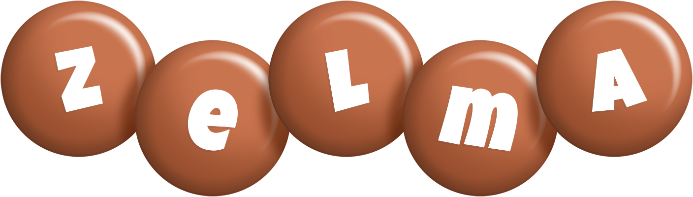 Zelma candy-brown logo