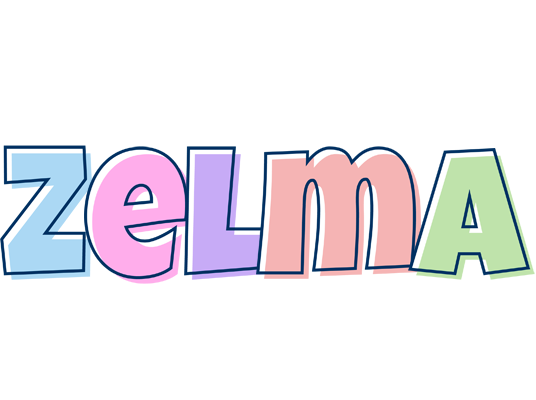 Zelma pastel logo