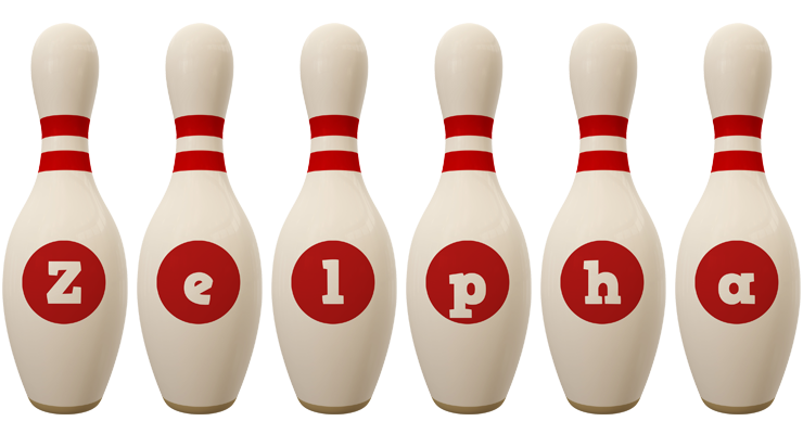 Zelpha bowling-pin logo