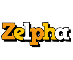 Zelpha cartoon logo