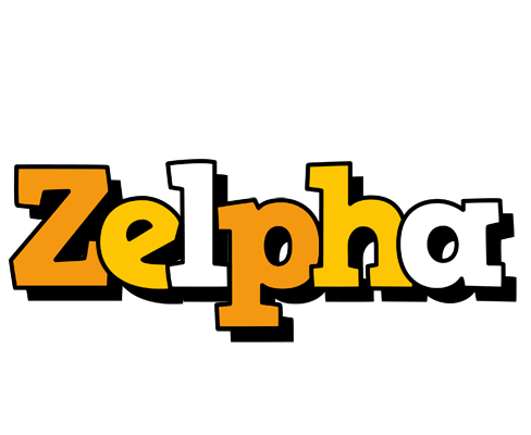 Zelpha cartoon logo