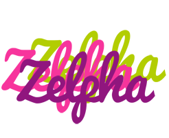 Zelpha flowers logo