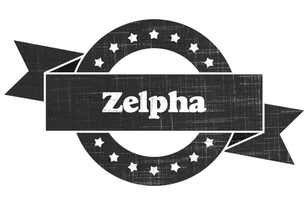 Zelpha grunge logo