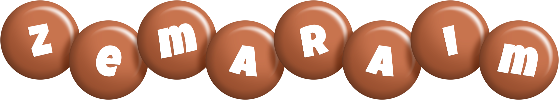 Zemaraim candy-brown logo