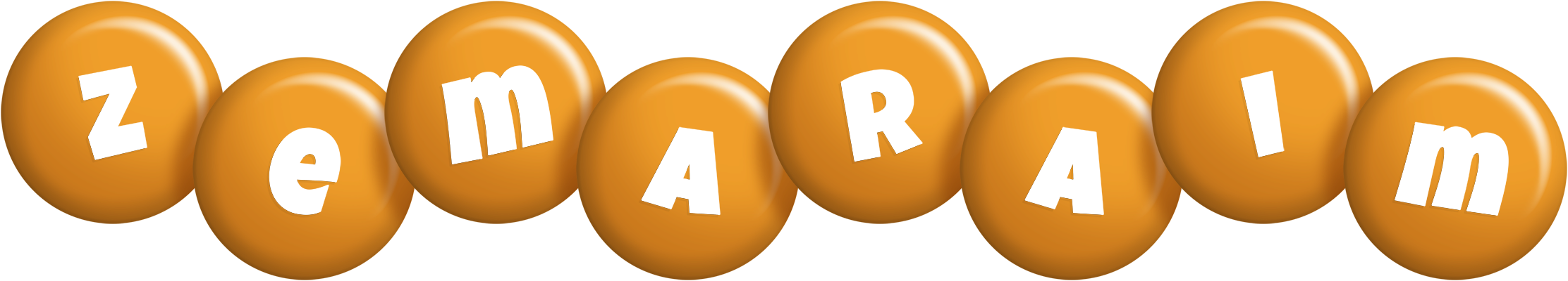 Zemaraim candy-orange logo