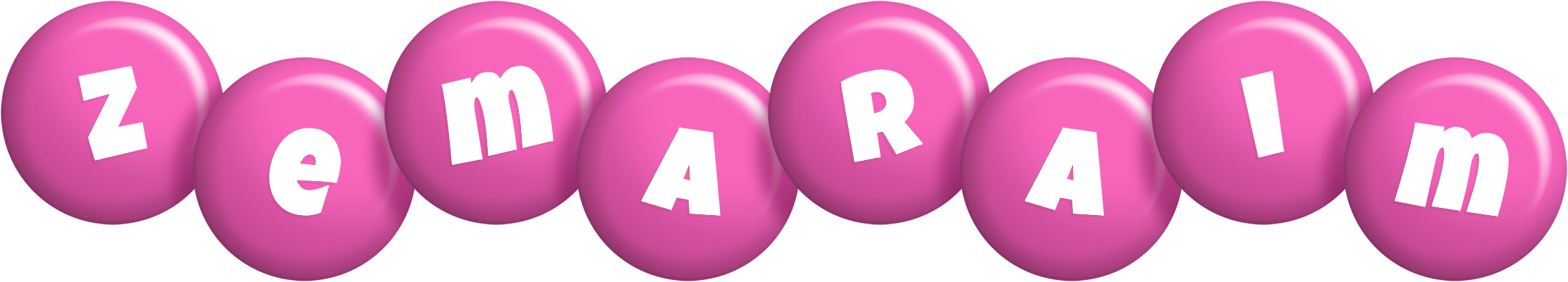 Zemaraim candy-pink logo