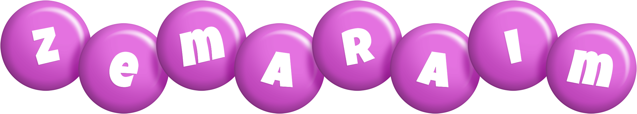 Zemaraim candy-purple logo