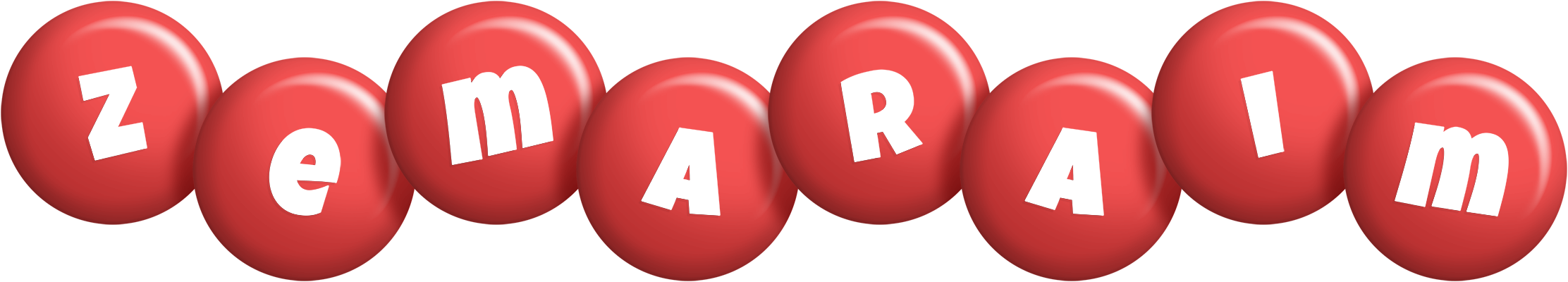 Zemaraim candy-red logo