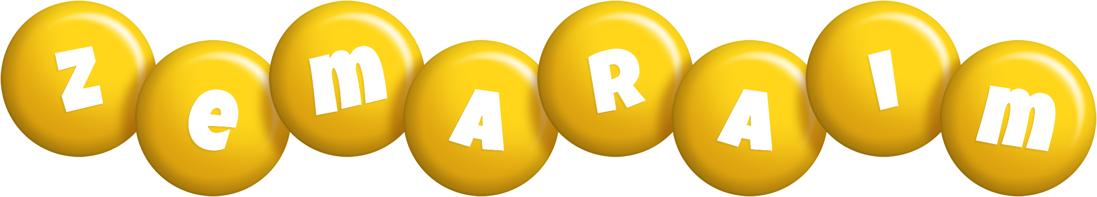 Zemaraim candy-yellow logo